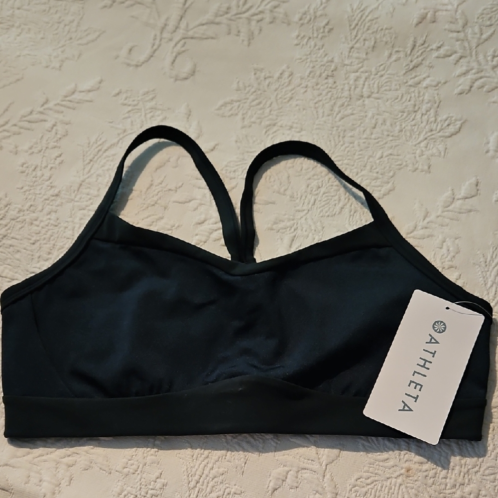 Athleta Green Sports Bra Intimates
